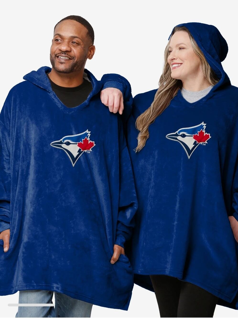 M1281)FOCO Toronto Blue Jays Unisex Lightweight Oversized Hoodeez Onesize